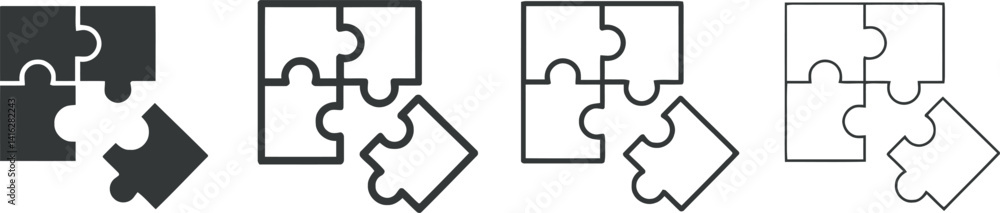 Minimalist Puzzle Pieces Forming Arrows: Black and White Illustration for Problem Solving, Strategy, and Direction Concepts Minimalist Puzzle Pieces Forming Arrows: Black and White Illustration for Problem Solving, Strategy, and Direction Concepts