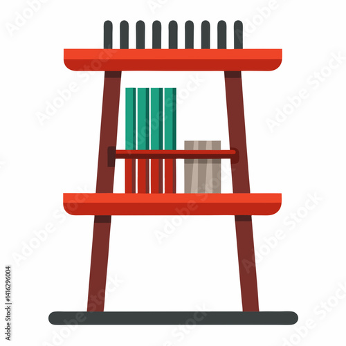 wooden chair isolated on white