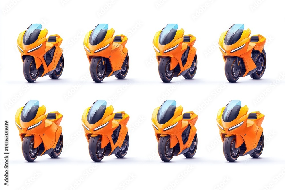 Vivid Orange Bike Concept Vivid Orange Bike Concept