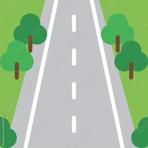 交通インフラアイコン：道路