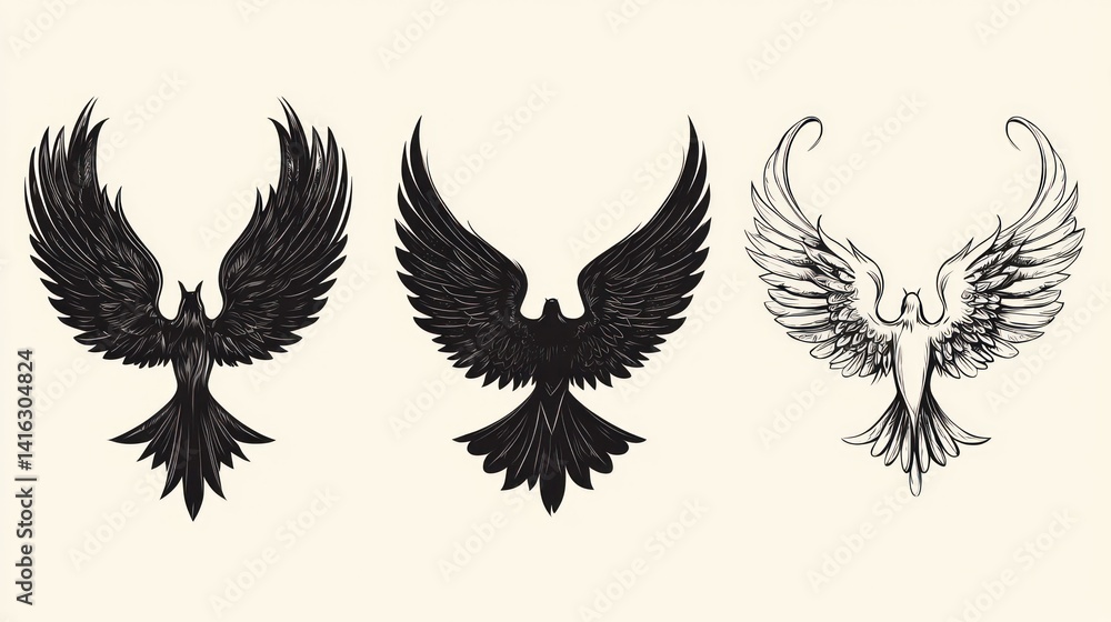 Obraz premium Bird Wings Two