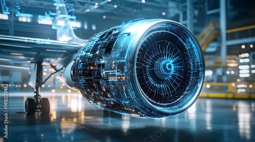 Futuristic Airplane Engine: A Glimpse into Aviation's Technological Advancement