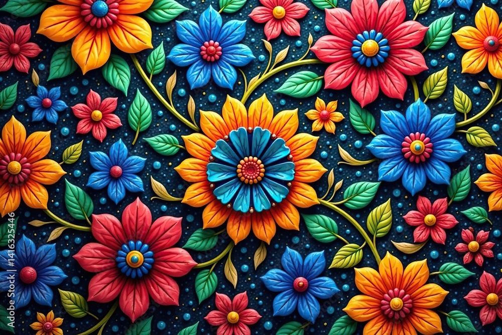 Intricate floral textile design, repeating motif , endless, paisley, petal Intricate floral textile design, repeating motif , endless, paisley, petal