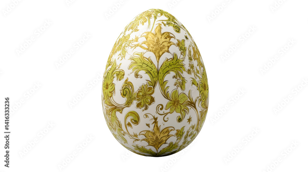 Decorated Egg on Transparent Background Decorated Egg on Transparent Background