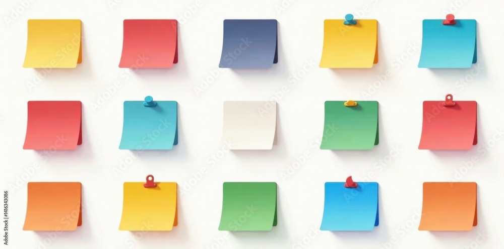 Simple and modern vector note icon set with various shapes and colors , graphics, black notes Simple and modern vector note icon set with various shapes and colors , graphics, black notes