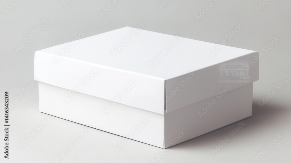 Fototapeta premium Blank white cardboard box (20)