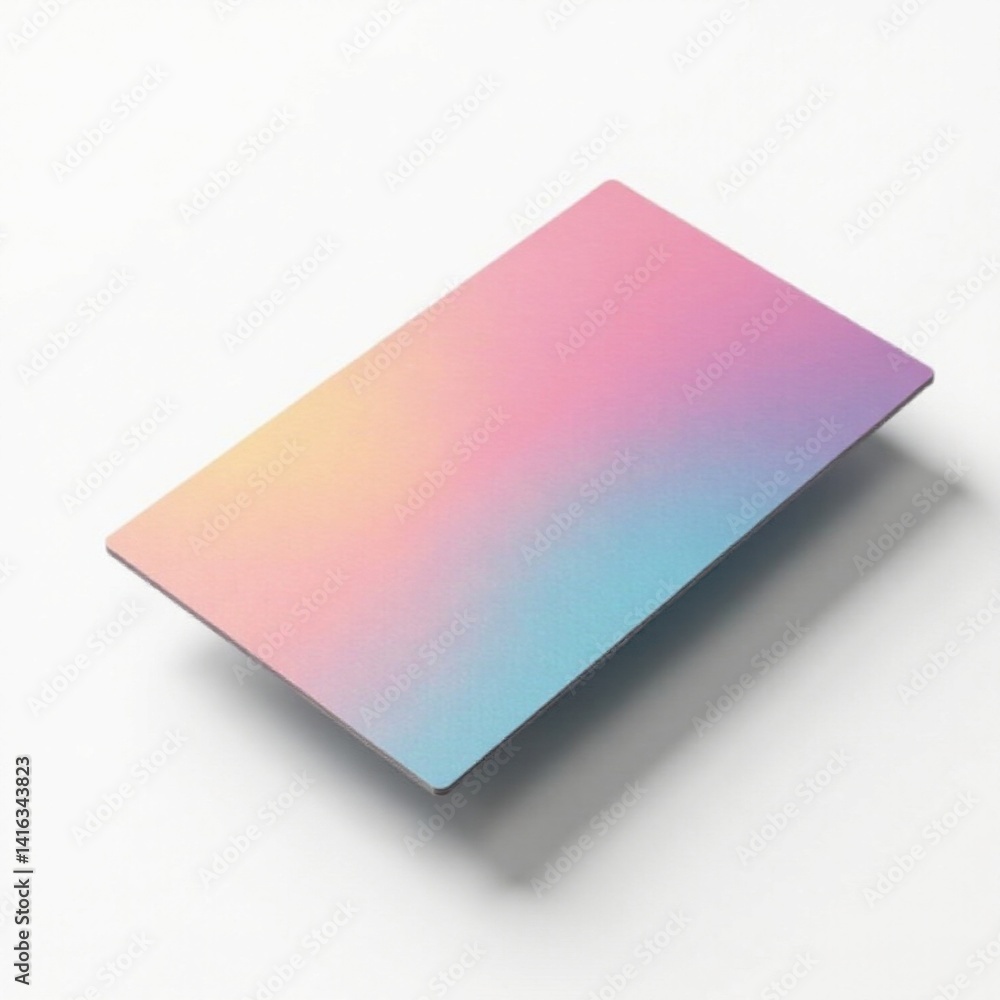 Sleek floating business card with shadow effect, isolated on white background, design, layout, mockup Sleek floating business card with shadow effect, isolated on white background, design, layout, mockup