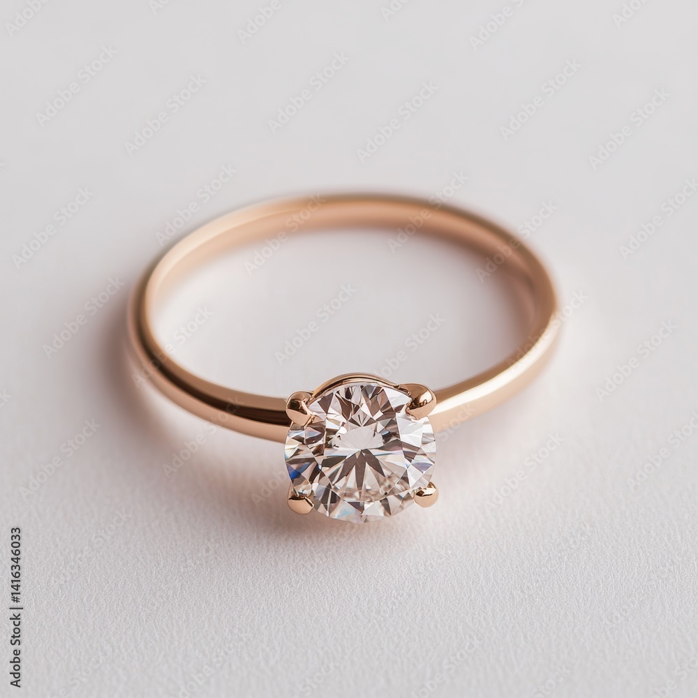 Elegant Large Diamond Cocktail Ring on Smooth Background for Fashion Display Elegant Large Diamond Cocktail Ring on Smooth Background for Fashion Display