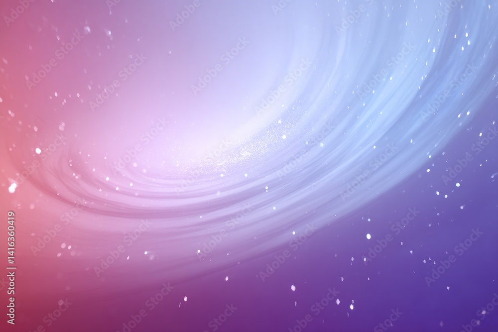 Obraz premium Serene Cosmic Swirl: A Minimalistic Galaxy with Stars and Cosmic Dust