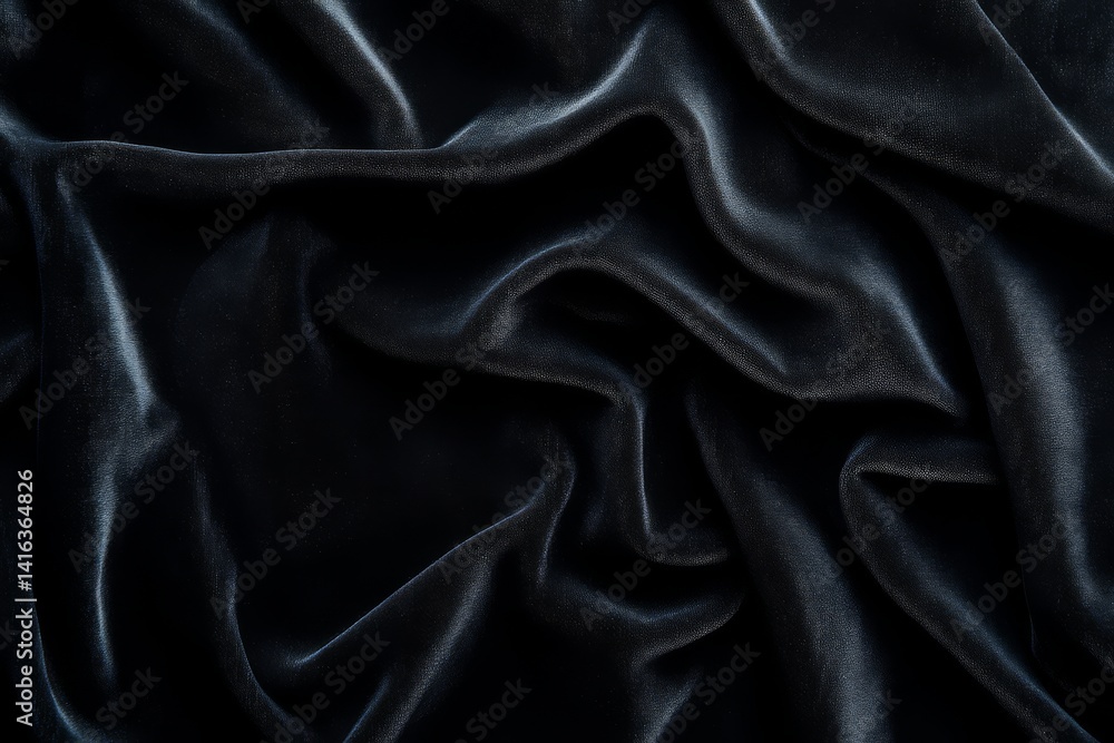 Mysterious Velvet Drape: A close-up shot of a luxurious, dark velvet fabric, showcasing its soft texture and elegant folds, creating a sense of mystery and sophistication. Mysterious Velvet Drape: A close-up shot of a luxurious, dark velvet fabric, showcasing its soft texture and elegant folds, creating a sense of mystery and sophistication.