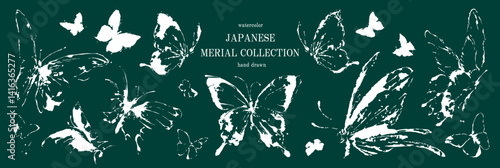 蝶, 蝶々, ベクター, 昆虫, セット, 線画, 挿絵, おしゃれ, 筆, 筆書き, シルエット, アイコン, 背景, フレーム, 手描き, 手書き, バタフライ, 虫, 羽, 飛ぶ, イラスト