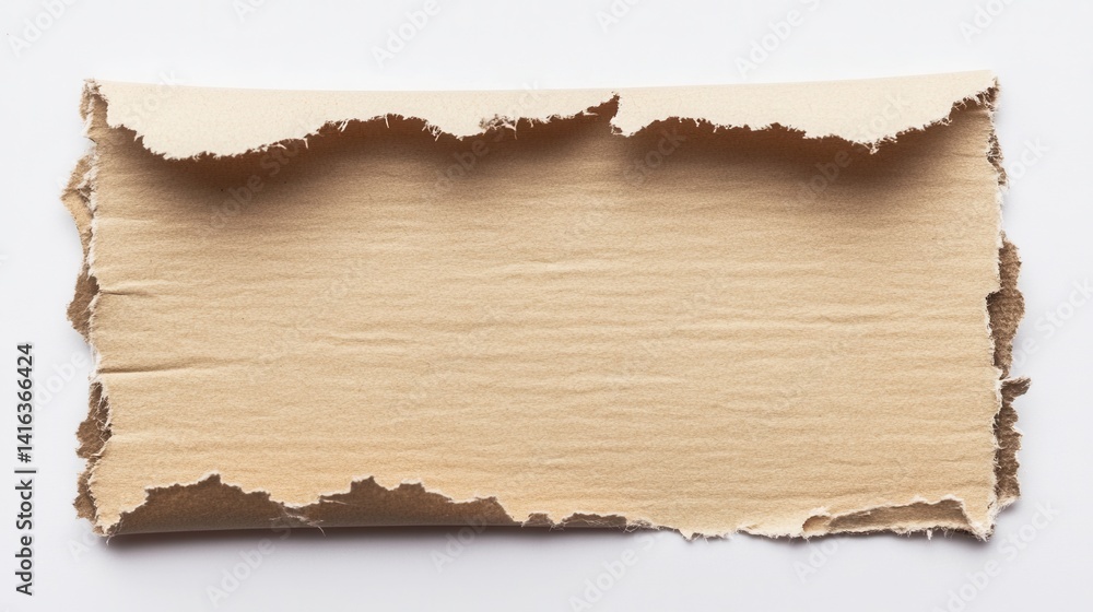 Fototapeta premium Ripped Cardboard Piece