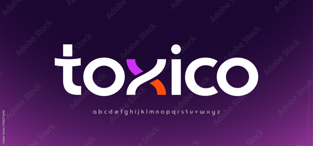 Minimal modern logo alphabet font. Typography abstract sans serif technology, electronic, movie, future, creative brand logos fonts. vector illustration