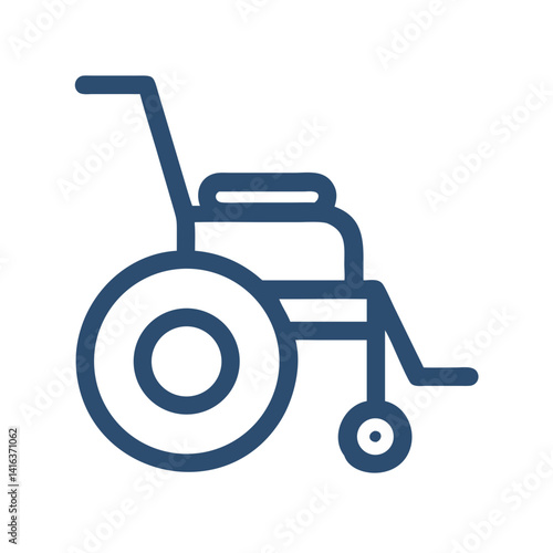 Wheelchair Icon Representing Accessibility and Mobility Support
