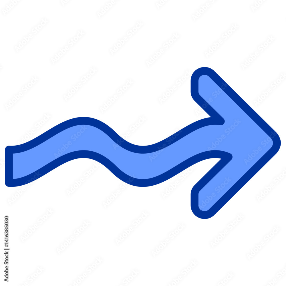 Wave Arrow Icon Wave Arrow Icon