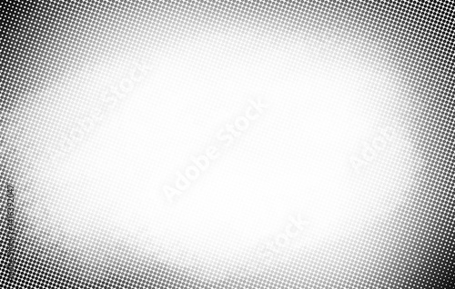 Abstract gray halftone pattern on transparent background with copy space, Geometrical abstract halftone square pattern