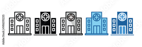 Hospital  Icon Element For Design