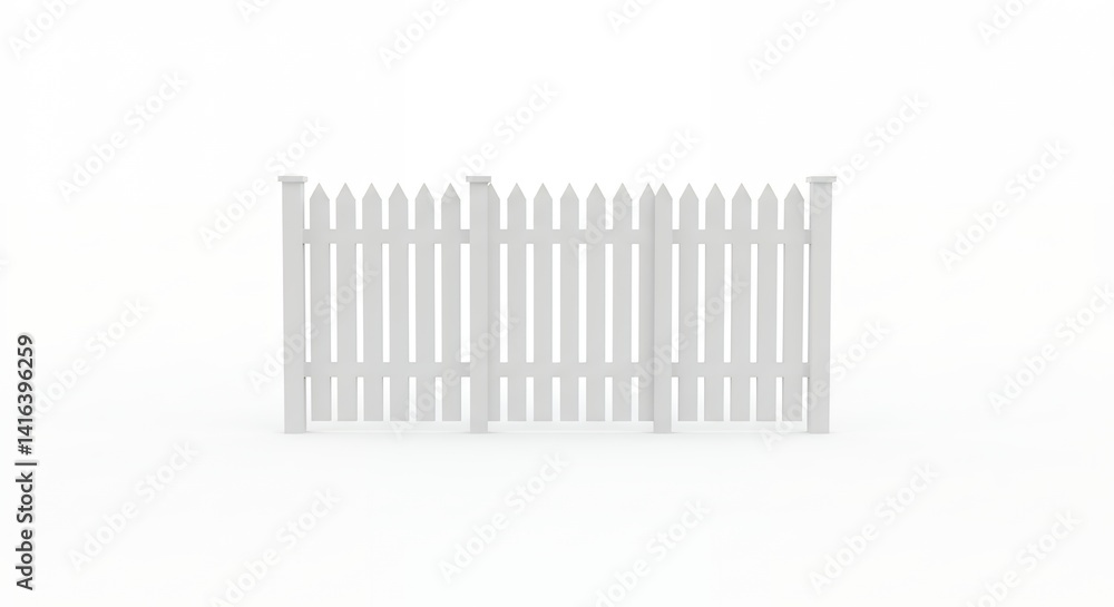 White picket fence isolated image backgrounds White picket fence isolated image backgrounds
