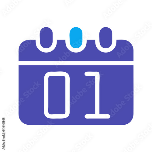 Calendar Icon Showcasing the First Day of the Month