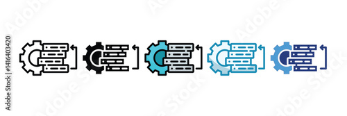 Backlog Icon Set Multiple Style Collection