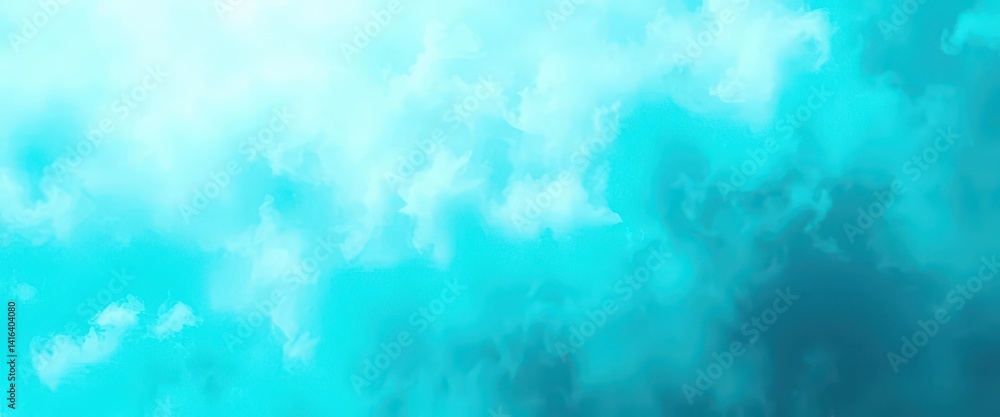 Abstract turquoise textured cloudy background, ethereal and dreamy, painted, illustration Abstract turquoise textured cloudy background, ethereal and dreamy, painted, illustration