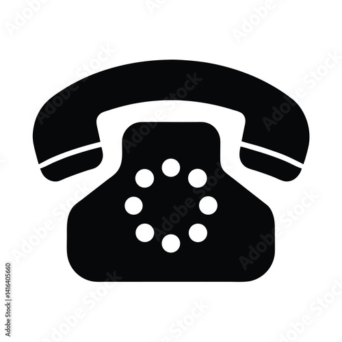 Phone Stencil Icon Beautiful Elements Vector Illustration
