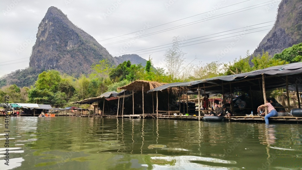 floating village on the lake floating village on the lake