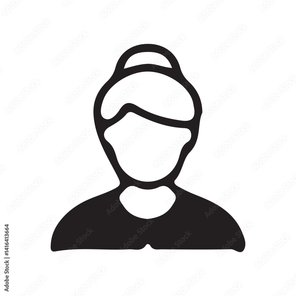 Profile user icons. Person profile avatar with account symbol. Vector Illustration Profile user icons. Person profile avatar with account symbol. Vector Illustration