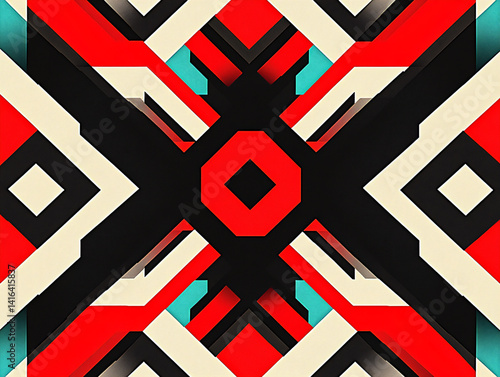 abstract op art afterimage flicker black and white