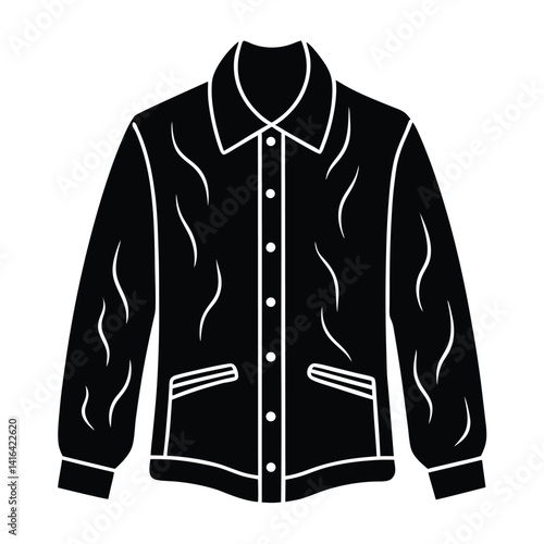 isolated fireproof jacket on white background