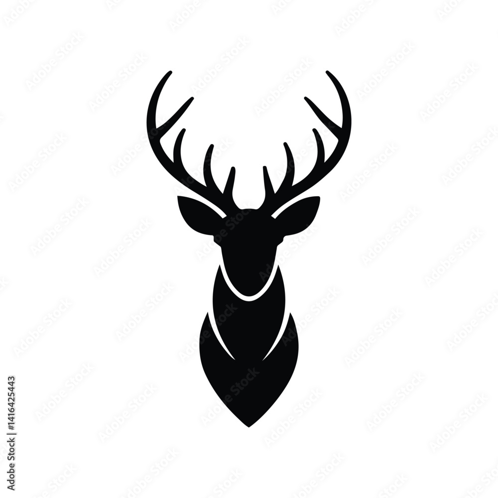 deer head silhouette deer head silhouette