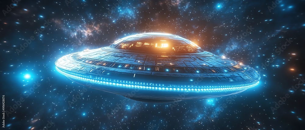 Futuristic spaceship traversing a vibrant nebula. Sci-fi adventure. Futuristic spaceship traversing a vibrant nebula. Sci-fi adventure.