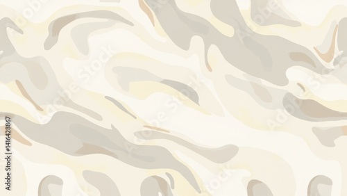 Creamy camouflage pattern with soft strokes
