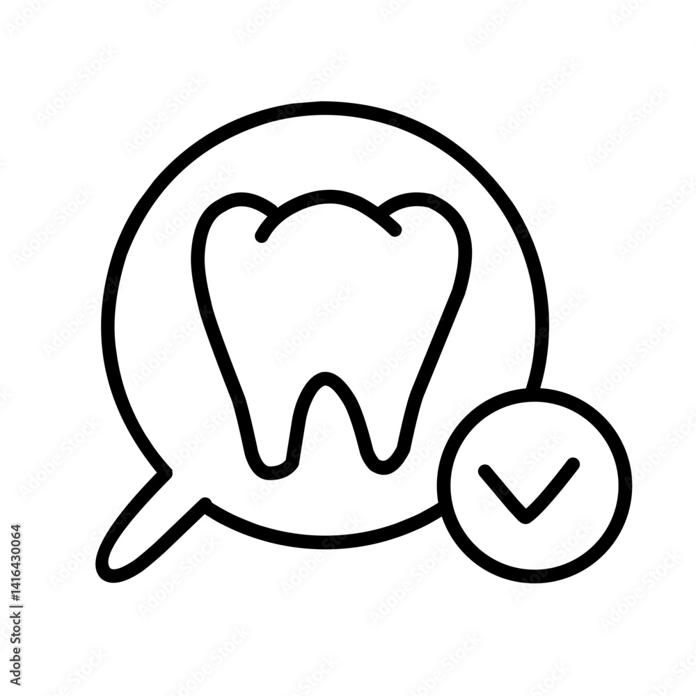 Dental health Line Icons Vector Set. Dental health Line Icons Vector Set.
