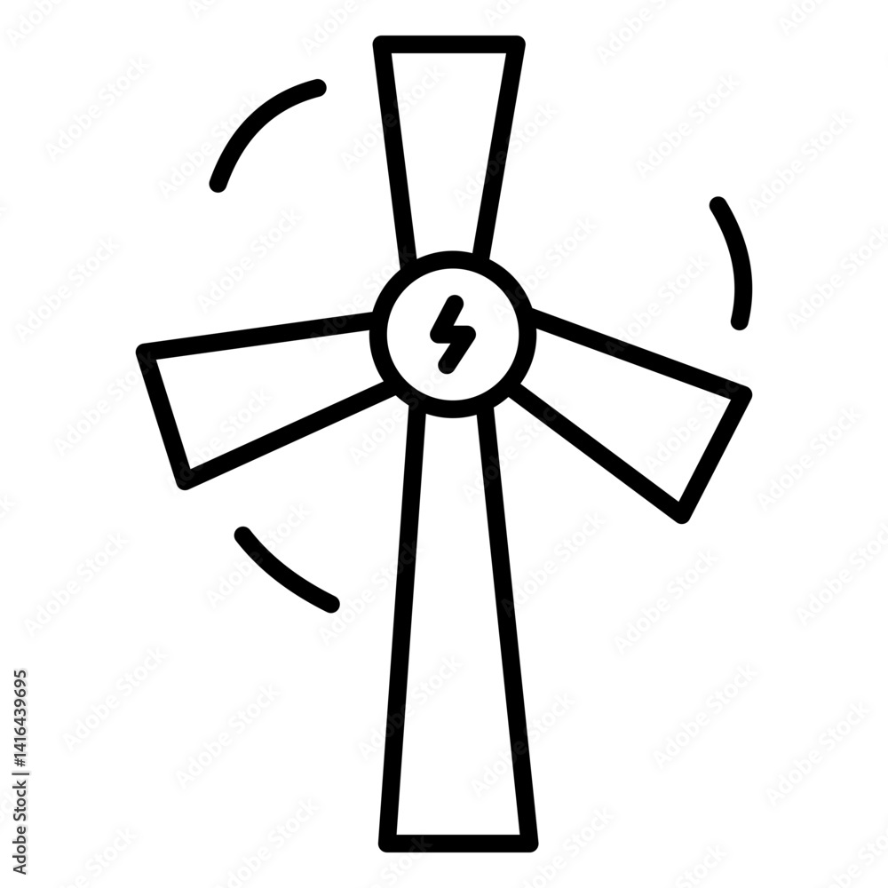 Obraz premium Windmill lineal