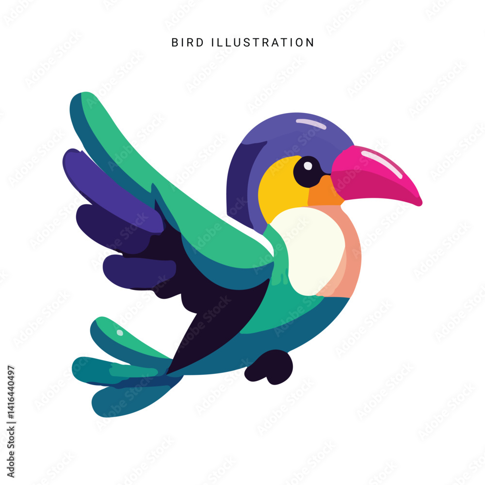 Obraz premium Colorful Birds Clip Art Collection bird illustration