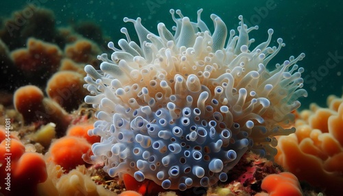 Tunicate Sea Squirt Filtering A tunicate actively filtering wate