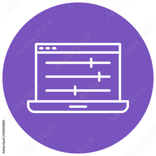 Greater Control Circle Icon, Greater Control Icon – Settings, Management, Dashboard, Access Control Symbol