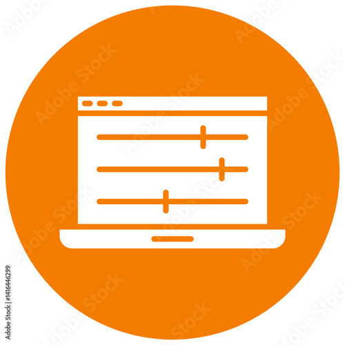 Greater Control Circle Icon, Greater Control Icon – Settings, Management, Dashboard, Access Control Symbol