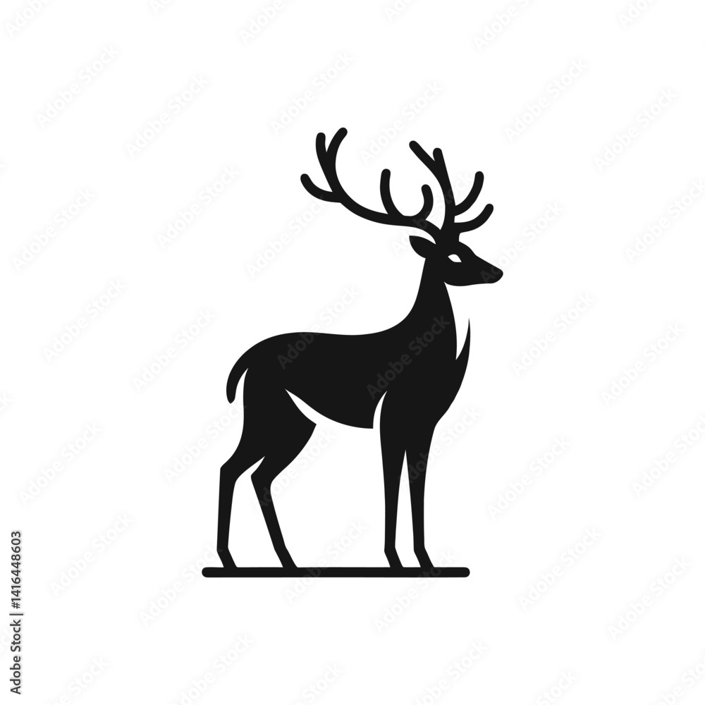 Obraz premium deer vector illustration
