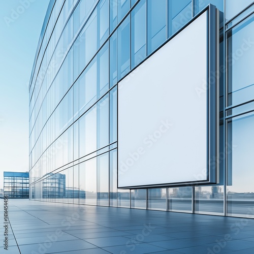 Stylish Office Building Mockup for Professional Spaces photo