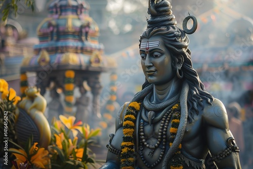 Statue of Lord Shiva on maha shivratri