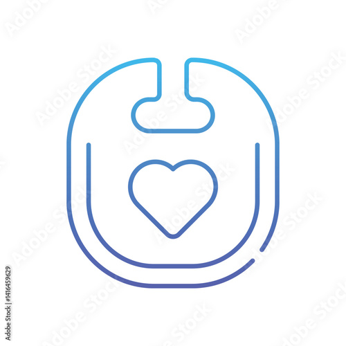 Baby Bib Vector icon