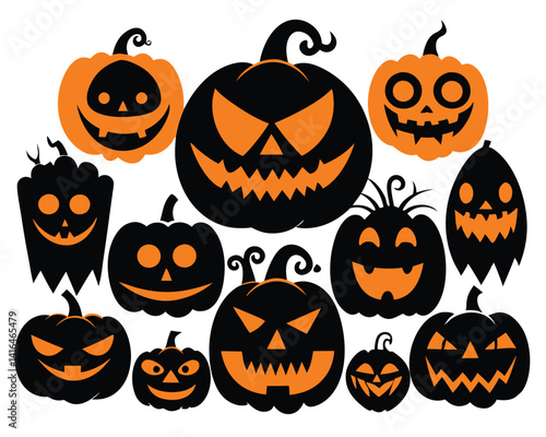 Spooky Halloween Jack.O.Lantern Pumpkins