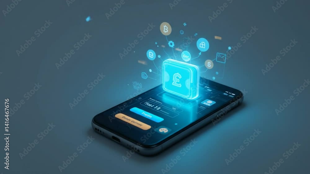 Digital Wallet Mobile Payment App Interface Digital Wallet Mobile Payment App Interface