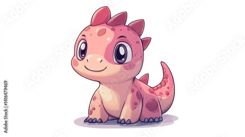Fototapeta Naklejka Na Ścianę i Meble -  Cute baby dinosaur (1)