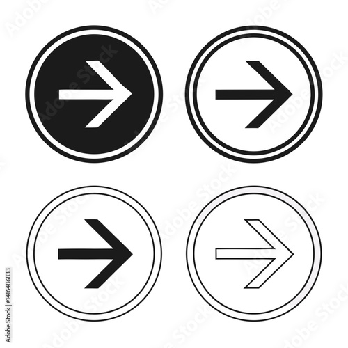 Free Download minimalist arrow icons directional symbols vector art illustration design - GFXLoad