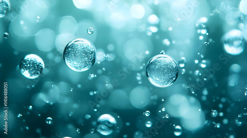 Wallpaper Mural Teal blue abstract blurred background Torontodigital.ca