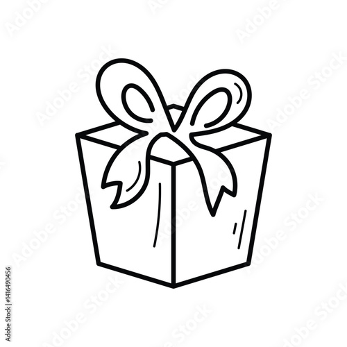 Gift Box icon vector stock illustration