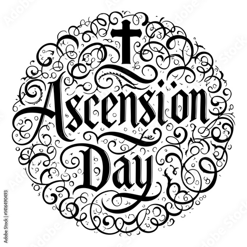 ascension day vector illustration of an abstract background
